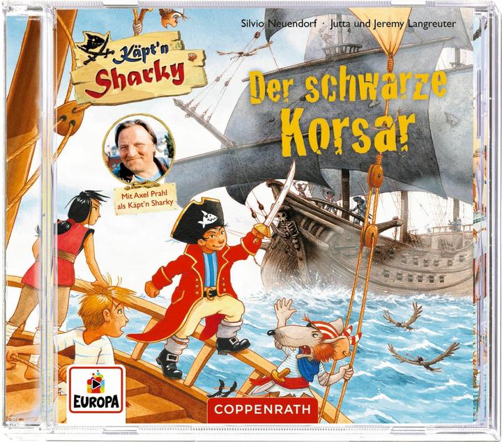Produktbild CD Hörspiel: Käpt'n Sharky – Der schwarze Korsar (Jeremy Langreuter, Jutta Langreuter, Axel Prahl, Silvio Neuendorf, Deutsch)