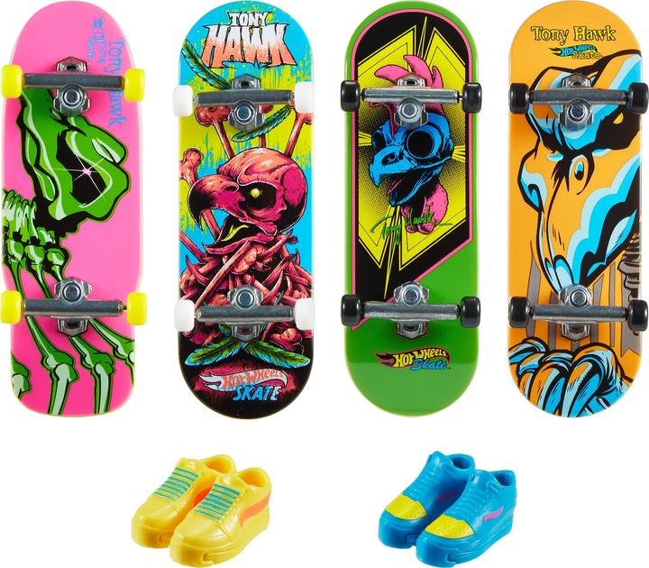 Actual product image Hot Wheels Fingerboard and shoe inspired by Tony Hawk (German, English, French, Italian, Swiss German)