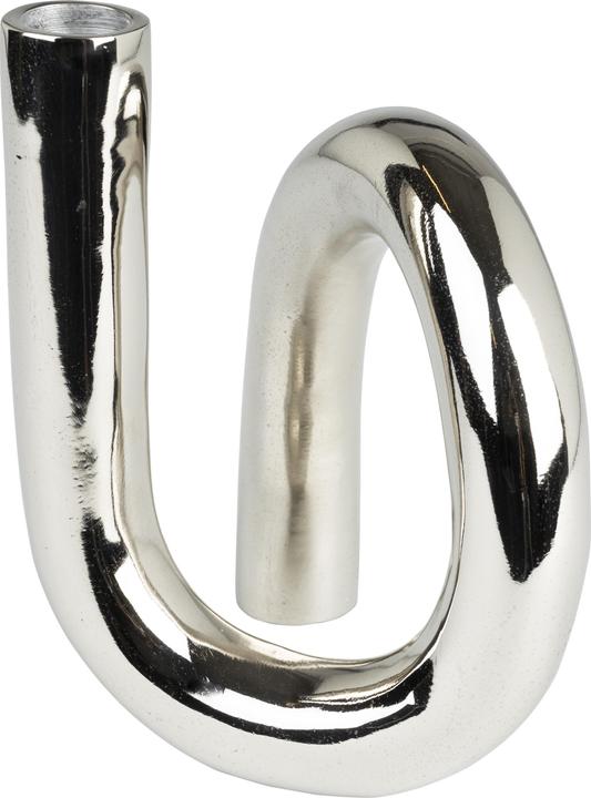 Image du produit Zuiver Porte-Bougie Tubo S Shiny Silver (16 x 10 x 18 cm)