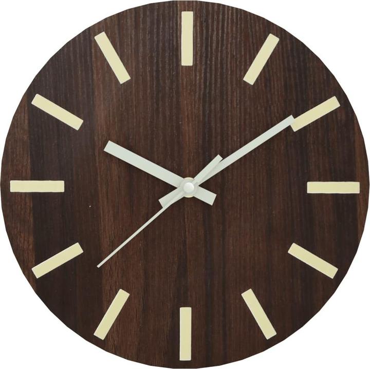 Image du produit VidaXL Horloge murale avec échelle et aiguilles lumineuses Ø30 cm (30 cm)