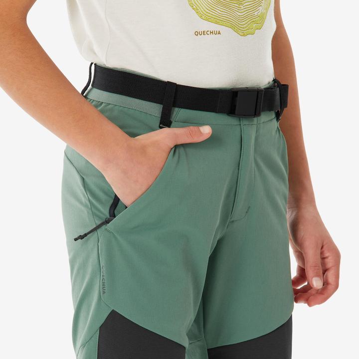 Produktbild Quechua Kids’ Softshell Hiking Trousers 7-15 Years - MH900 - Green (6, 7, 8)
