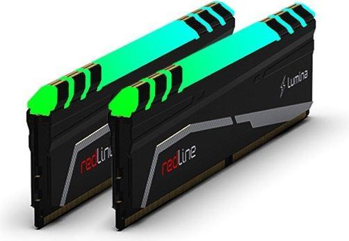Produktbild Mushkin DIMM 64 GB DDR5-6400 (2x 32 GB) Dual-Kit (schwarz, MLA5C640A77P32GX2, Redline Lumina) (2 x 32GB, 6400 MHz, DDR5-RAM, DIMM)