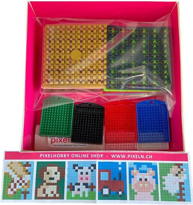 Pixelhobby Schlüsselanhänger 6er Geschenk Set - Bauernhof