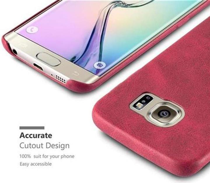 Produktbild Cadorabo Hard Cover Kunstleder mit Struktur (Samsung Galaxy S6 Edge)
