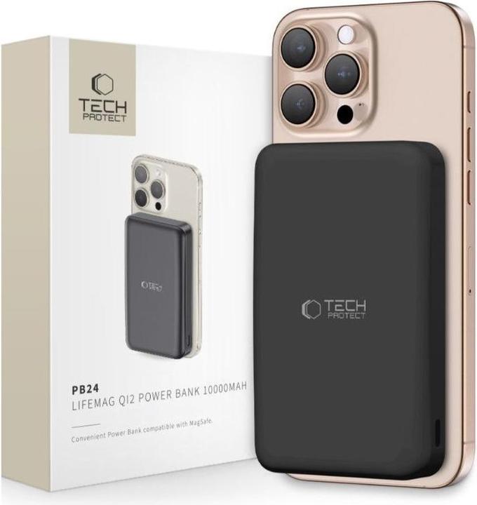 Tech-Protect Power bank Media-tech PB24 LIFEMAG QI2 MAGSAFE POWER BANK 10000MAH