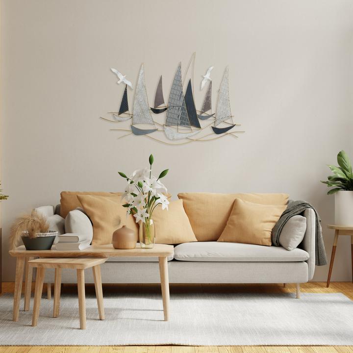 Image du produit Boltze Home Décoration murale Hanse 109 x 69 cm, fer (109 x 6 x 69 cm)