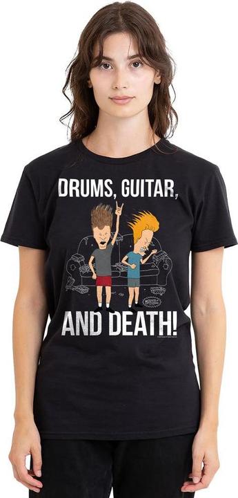 Produktbild Universal Textiles Drums Guitar & Death TShirt (S)