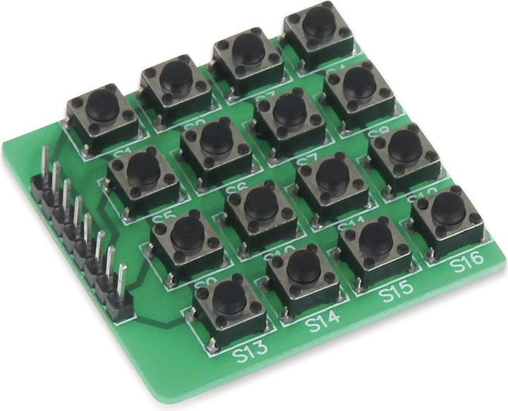 Produktbild Joy-it Raspberry Pi Erweiterungs-Platine Grün sbc-buttonmatrix