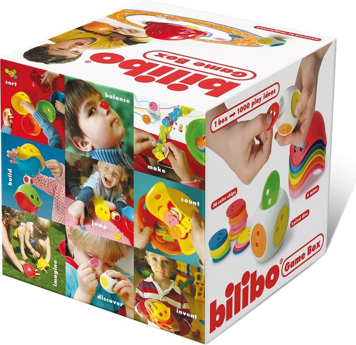 Produktbild Moluk Bilibo Game Box Spielset mit Würfel (Englisch, Deutsch, Französisch, Italienisch, Schweizerdeutsch)
