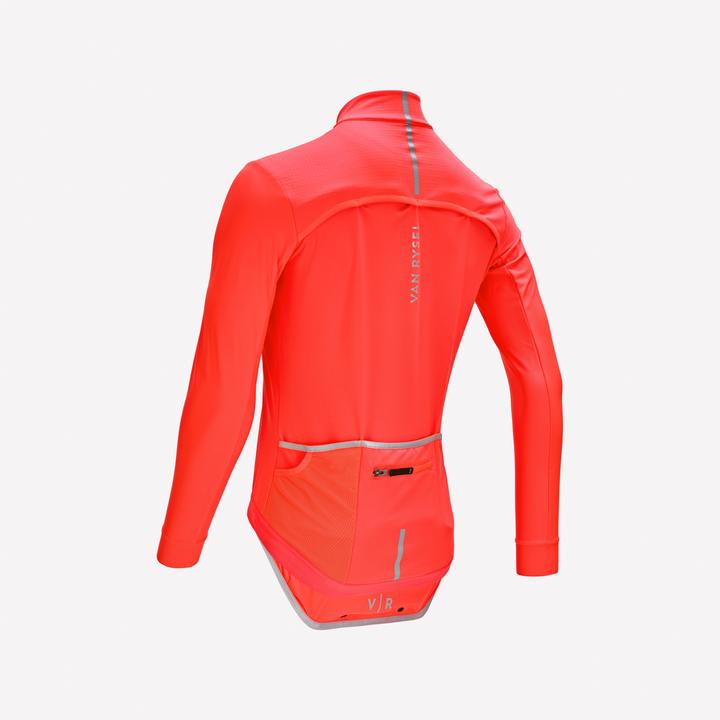 Actual product image Van rysel Bike winter jacket racing bike Racer 2 men orange (XL)