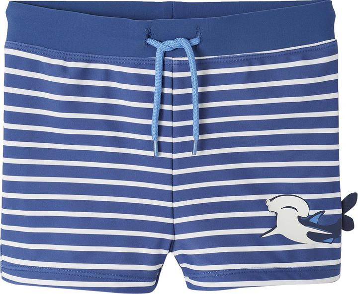 Blau gestreift