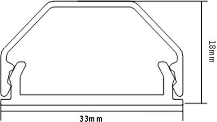 Actual product image Roline Cable duct (Duct, 110 cm)