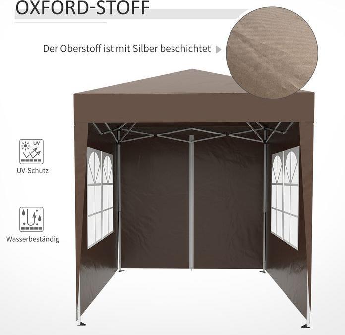 Actual product image Outsunny Folding pavilion (200 cm, 200 cm)
