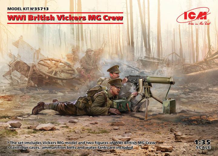 Image du produit ICM WWI British Vickers MG Crew(Vickers MG & 2figures)