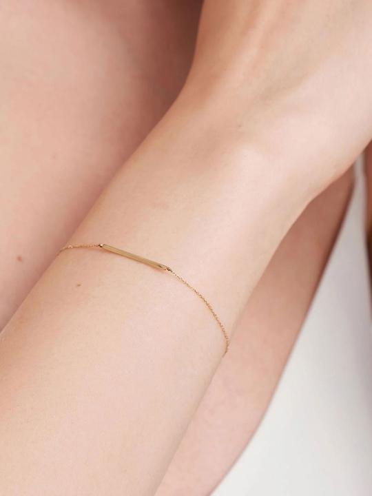 Immagine prodotto Ania Haie Bracciale a barre in oro massiccio 14kt (18.50 cm, 585 oro giallo)