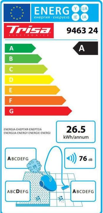 Energie-Label Trisa Comfort Clean T6324