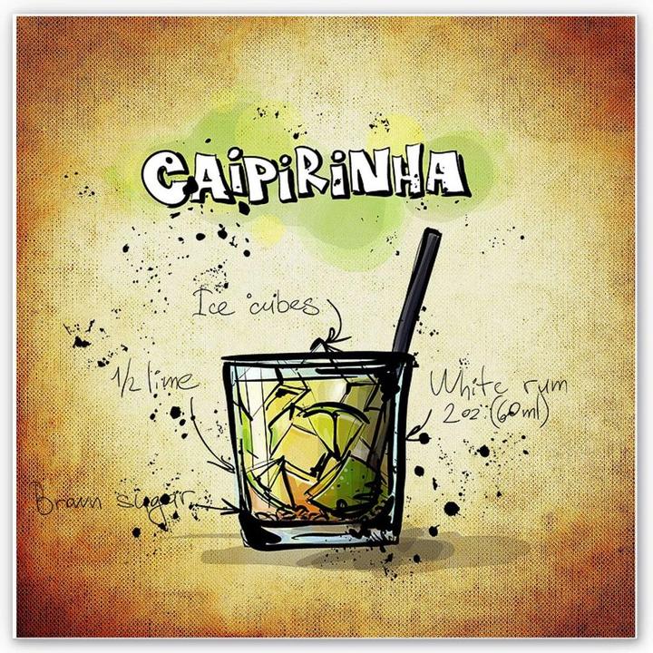 Produktbild Trenddeko Caipirinha - Rezept (20 x 20 cm)