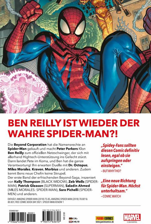 Actual product image Panini Spider-Man: Beyond (German, Michael Strittmatter, Paco Medina, et al., Patrick Gleason, Kelly Thompson., 2024)
