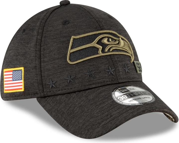 Produktbild New Era NFL Seattle Seahawks 39Thirty Salute to Service Cap (L, XL)