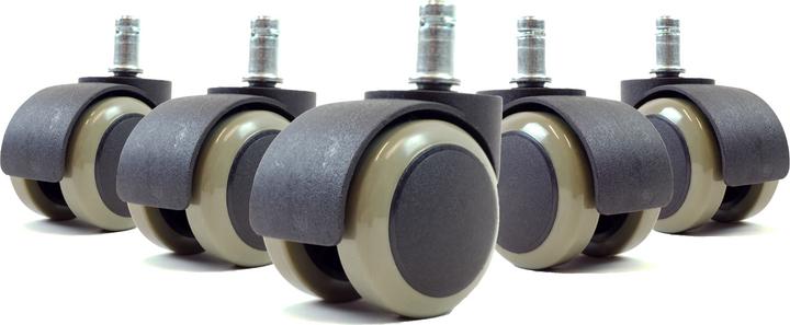 Produktbild DXRacer Hartbodenrollen Wheels, schwarz, 5er Set