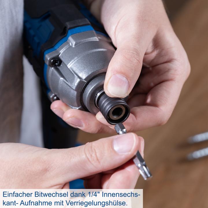 Actual product image Scheppach 1/4 inch cordless impact wrench C-ID180-X (DIY) (Rechargeable battery operated)