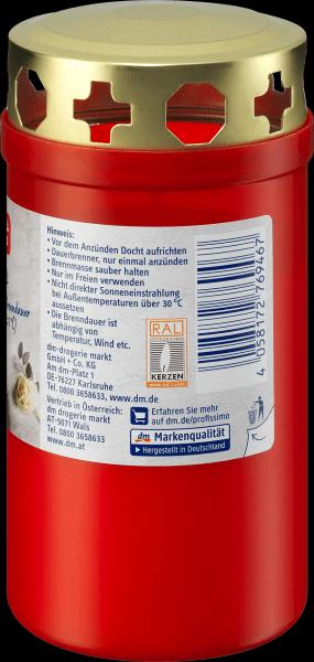Image du produit dm Profissimo Bougie funéraire avec couvercle rouge (1 pcs)