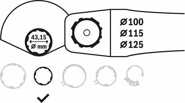Produktbild Bosch Zubehör Schleifschutzhaube für GWS 9-100 P Professional, 100 mm