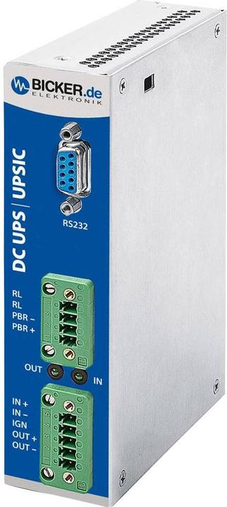 Produktbild Bicker Elektronik Industrielle USV Anlage (DIN Rail) DC mit wartungsfreien SuperCaps (60 VA, 60 W)