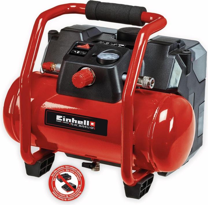 Produktbild Einhell TE-AC 36/6/8 Li OF Set (8 Bar, 6 l)