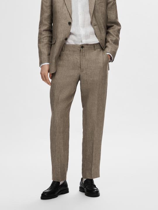 Actual product image Selected Homme Regular fit linen suit trousers (46)