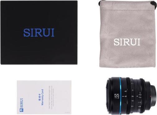 Image du produit Sirui MS55E-G Night Walker 55mm T1.2 S35 Cine Objective (E-Mount Gun Metal Gray) (Nouveauté) (Offre) (Sony E, APS-C / DX)