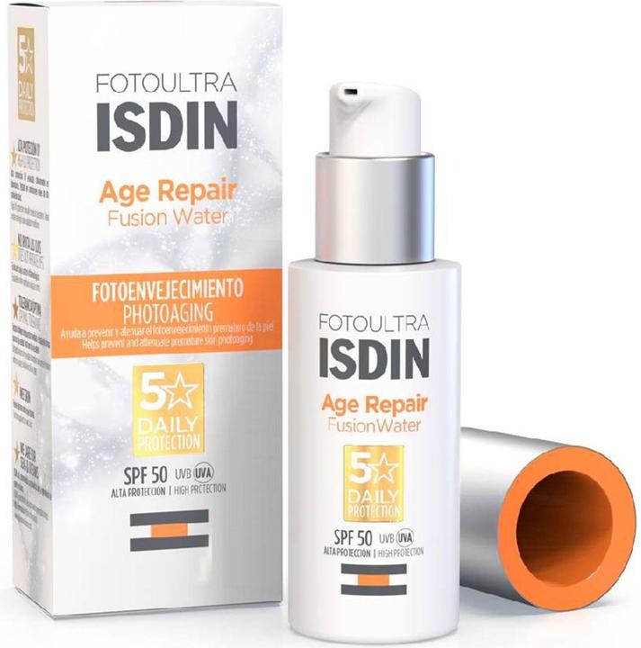 Image du produit Isdin FotoUltra Age Repair FW SPF 50ml Crème solaire quotidienne pour le visage Triple action anti-âge (Crème solaire visage, SPF 50, 50 ml, 80 g)