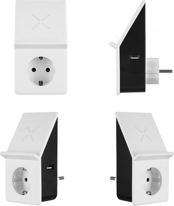 Produktbild REV USB-Ladeadapter mit Wireless Charging + 1x Steckdose (10 W)