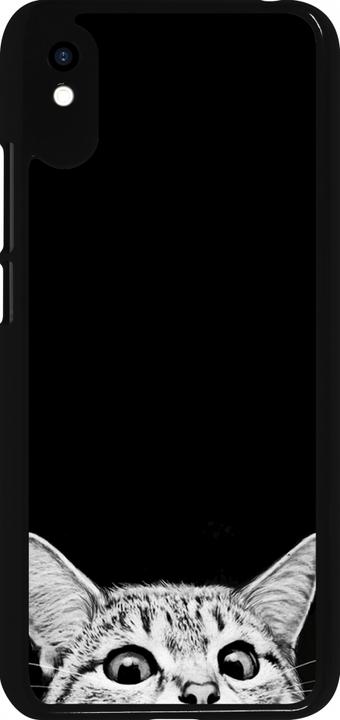 Immagine prodotto PhoneLook Copertina Gatto che guarda in alto nero (Xiaomi Redmi 9A)