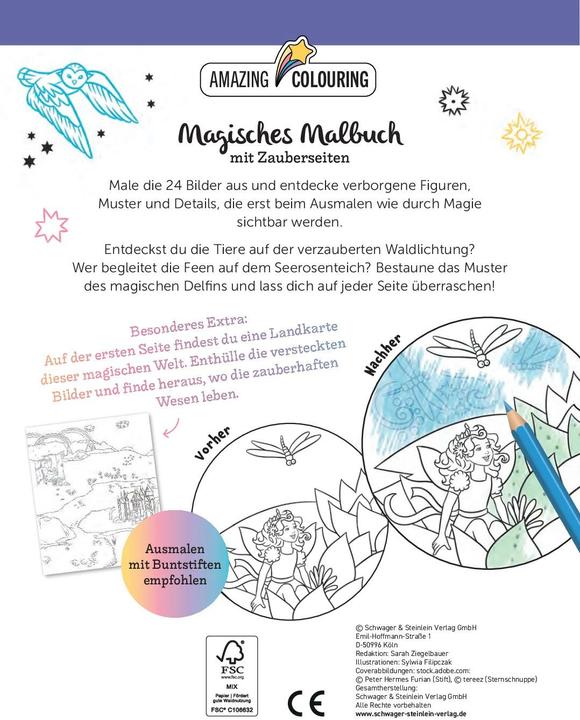 Image du produit Livre de coloriage magique avec pages magiques