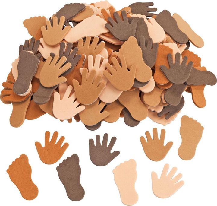 Actual product image No Name Colourings - Colours Like Me Hands and Feet Foam Stickers