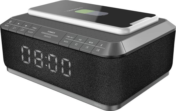 Actual product image Bigben Alarm clock radio RR140 induction grey
