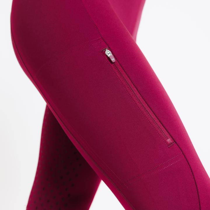 Immagine prodotto Fouganza Reitleggings 500 Full Grip Damen lila (L)