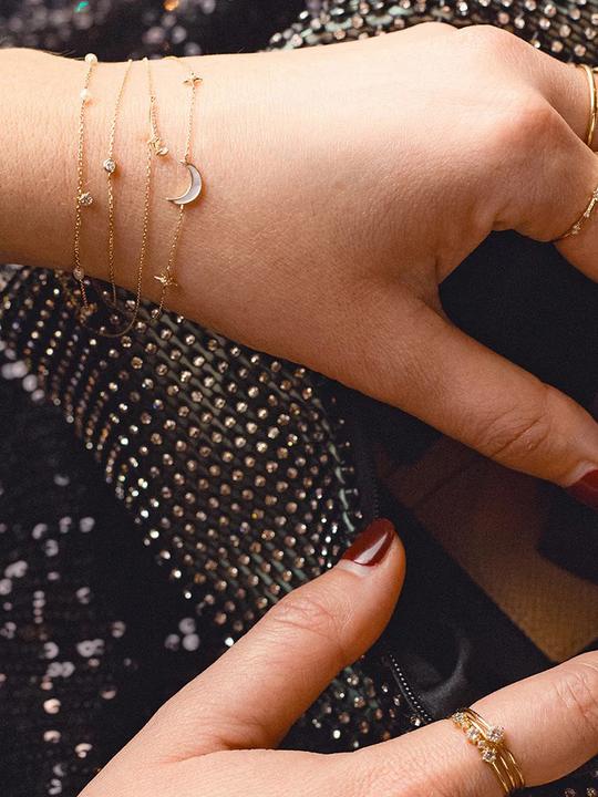 Produktbild Ania Haie Armband 14KT Afterglow (18.50 cm, 585er Gelbgold)