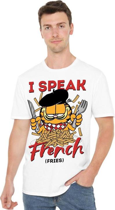 Actual product image Garfield Mens Speaking Love T-Shirt (XXL)