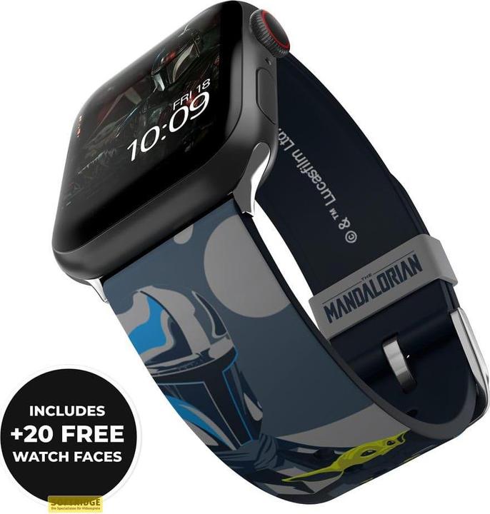 Produktbild Moby Fox Armband Smartwatch Star Wars Beskar Armor 22 mm (22 mm, Edelstahl, Silikon)