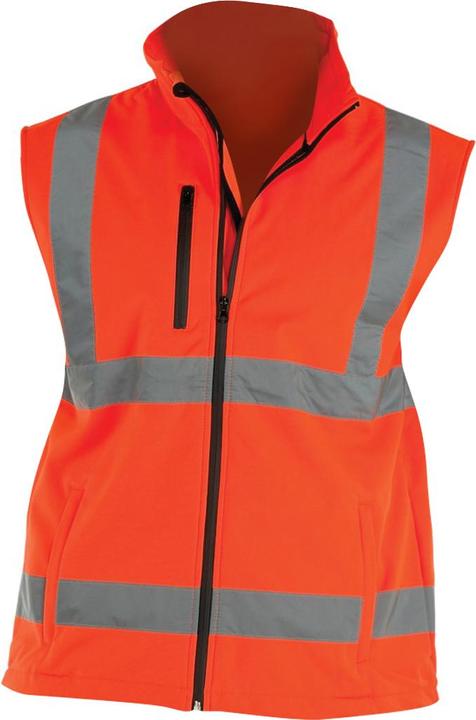 Actual product image Yoko Hi Vis softshell work waistcoat bodywarmer (M)