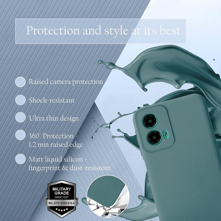 Immagine prodotto Cadorabo Custodia per Motorola Moto G45 TPU Liquid Silicone Case (Motorola Moto C)
