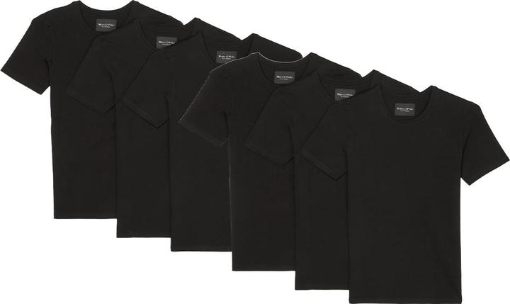 Image du produit Marc O'Polo Lot de 6 maillots de corps / t-shirts à manches longues Essentials Organic Cotton (S)