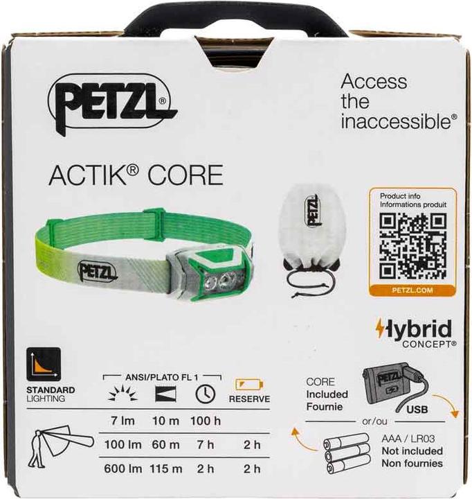Actual product image Petzl Actik Core (600 lm)