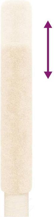 Produktbild VidaXL Kratzbaum Deckenhoch Creme 258,5-284,5cm Katzenbaum Katzenkratzbaum (284.50 cm, Creme)