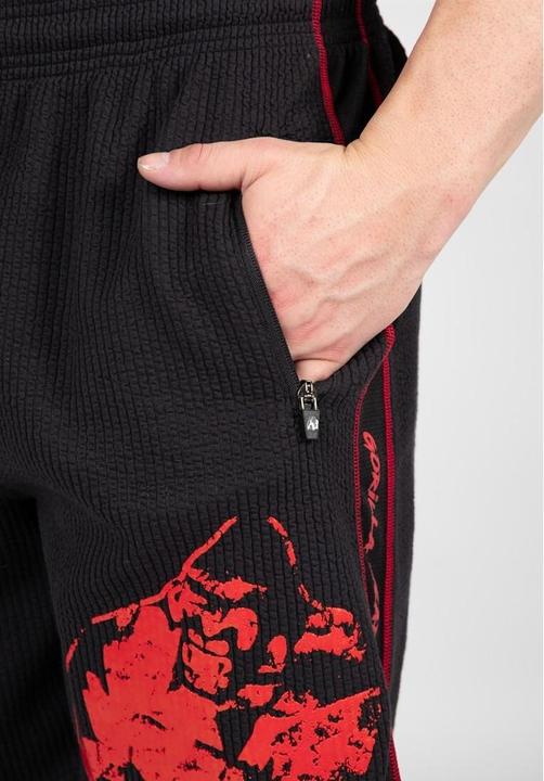 Image du produit Gorilla Wear Short d'entraînement Buffalo Old School noir/rouge (S/M)