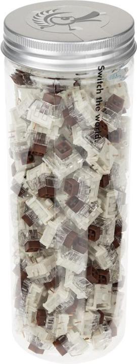 Actual product image Ducky Kailh Box Brown Switches, mechanical, 3-pin, tactile, MX-Stem, 50g - 110 pieces