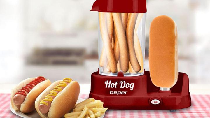 Actual product image Beper Hot dog device P101CUD501 steam