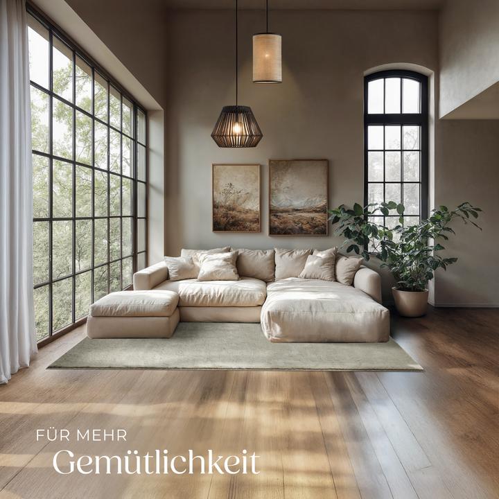 Immagine prodotto tectake Tappeto a pelo corto Soft Zone (140 x 200 cm)